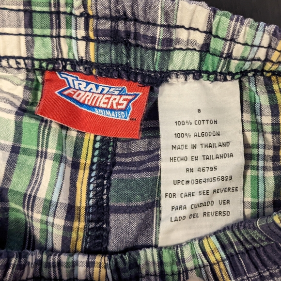Boy's Transformers Animated Plaid Shorts, 8 - Picture 12 of 12